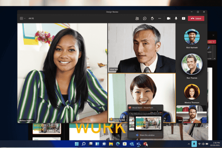 Microsoft Windows 11 Teams Display